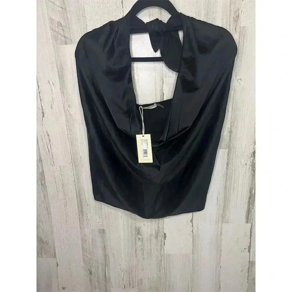 Ramy Brook Women's Black Halter Cowl Neck Multi Wear Tank Top Size M - Picture 6 of 13